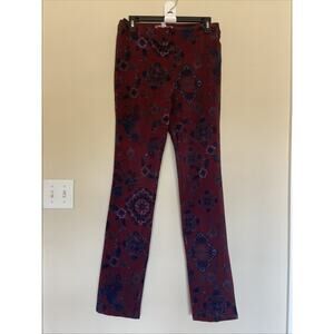 Urban Outfitters Floral Bird Darl Academia‎ Zip Hem Detail Pants Womens Medium